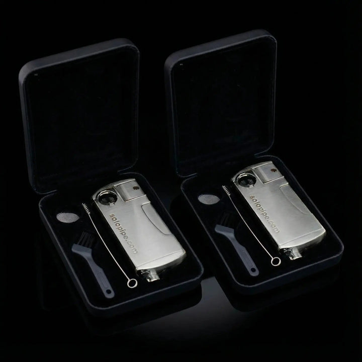 2 - Pack SoloPipe® Self - Lighting Pipe — Classic Chrome Edition - solopipe
