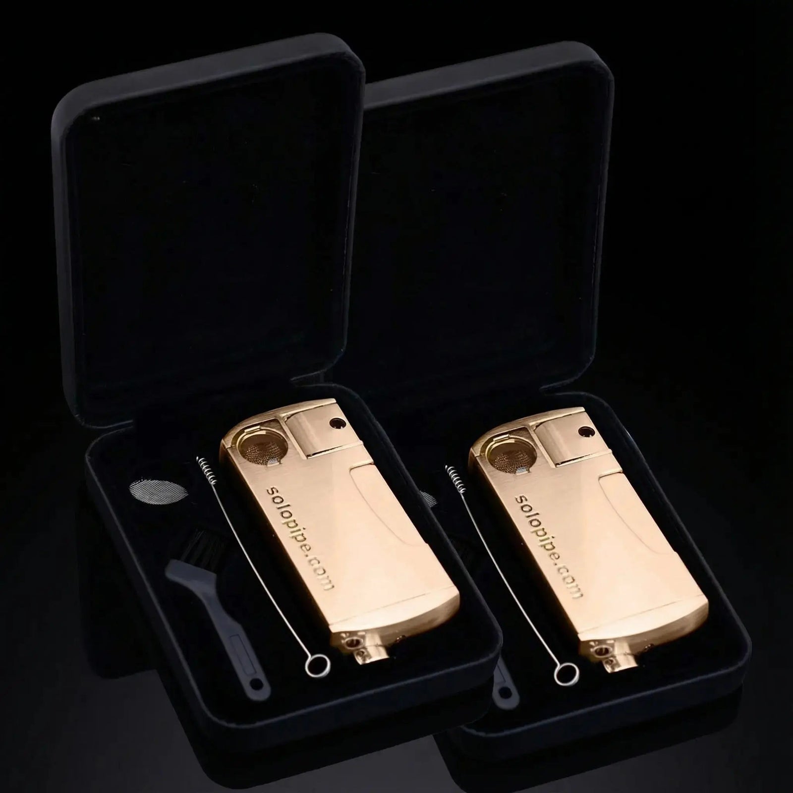 2 - Pack SoloPipe® Self - Lighting Pipe — Provincial Rose Gold Edition - solopipe