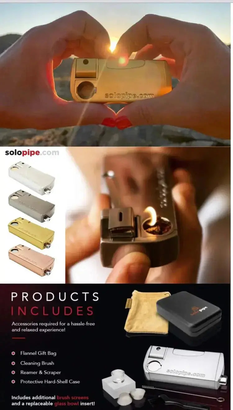 Solopipe & Elektra Fun Pack – Original Self-Igniting Pipe + Electric Pipe Combo (Copy) solopipe