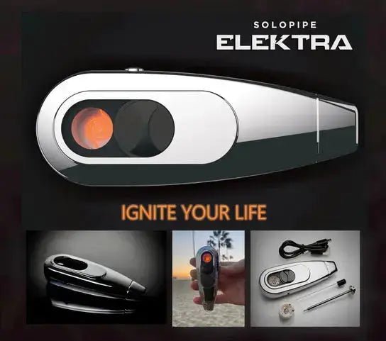 New Elektra Electronic Pipe & Lighter Combo - solopipe