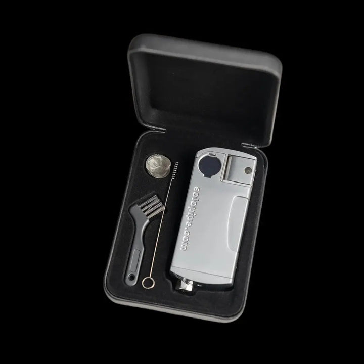 Original Solopipe Lighter & Pipe Combo — Chrome Edition - solopipe