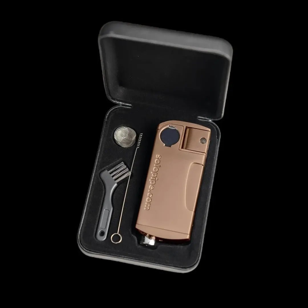 Original Solopipe Lighter & Pipe Combo — Rose Gold Edition - solopipe