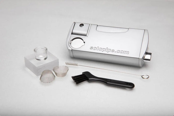 Complete Solopipe kit including hardshell case, bag, and tools