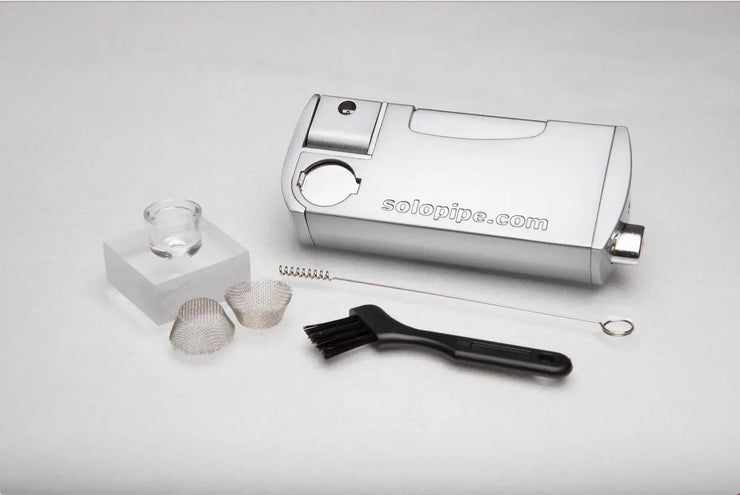 The Original Solopipe Self Igniting Pipe (GLASS BOWL INCLUDED) - solopipe