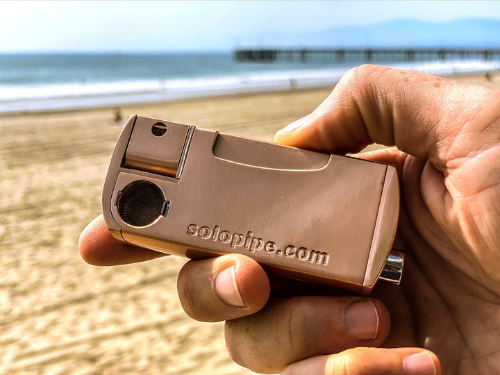 2-Pack SoloPipe Provincial Rose Gold self-lighting pipes