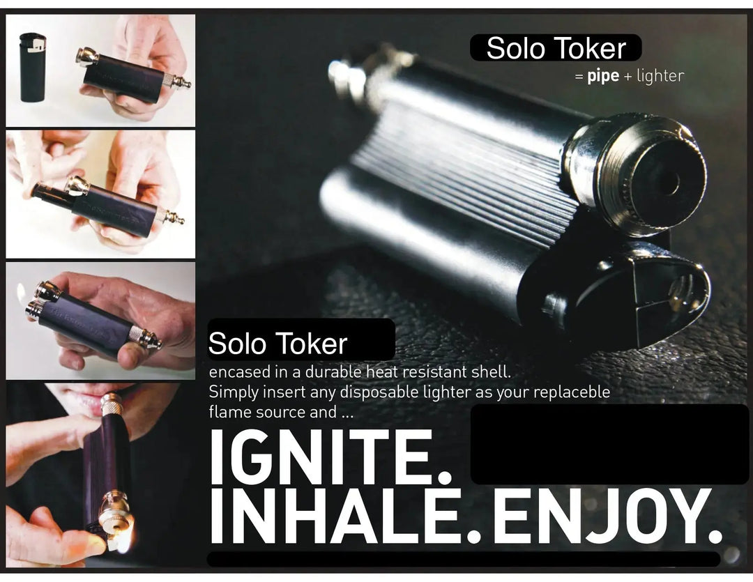 solo toker converting bic lighter into solopipe